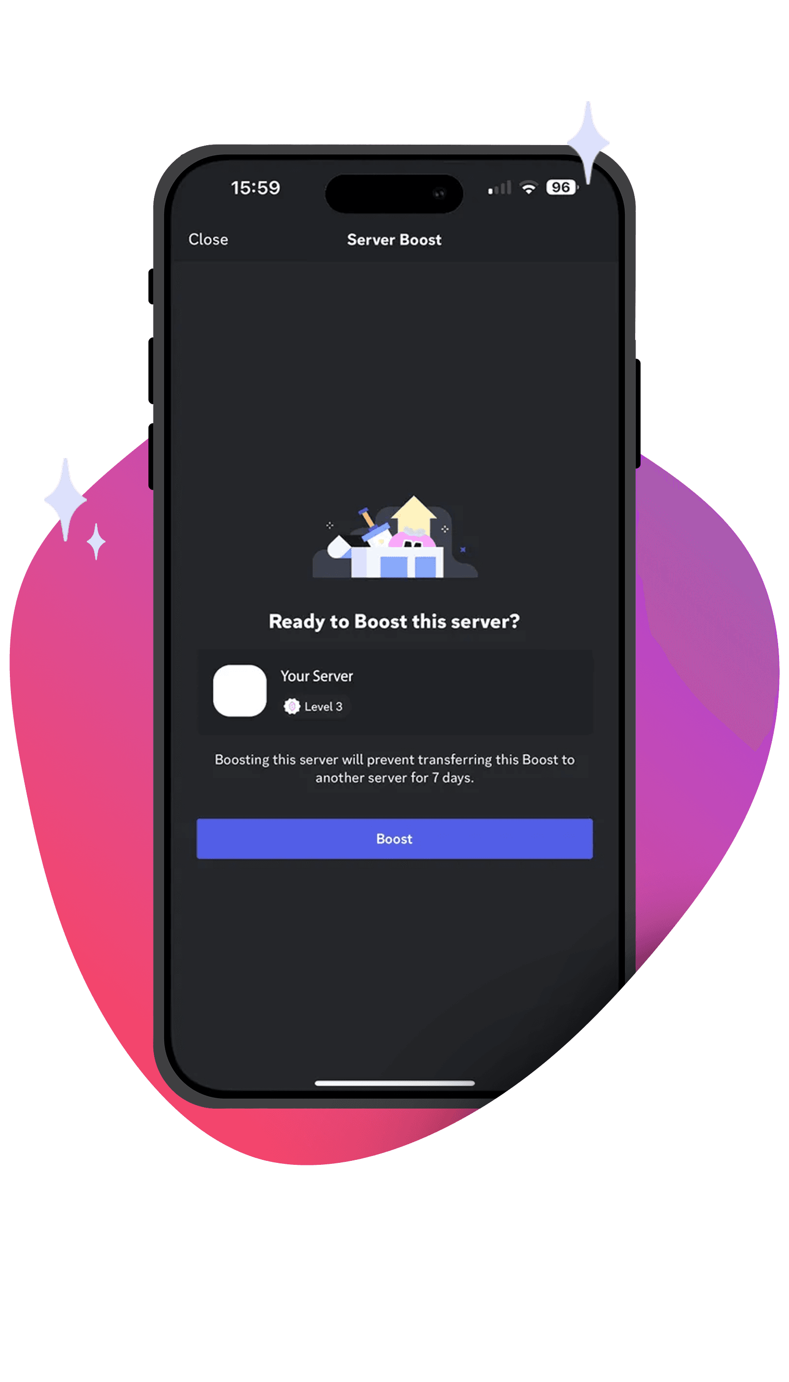 Seabots Discord bot interface showing mobile Discord app with bot features